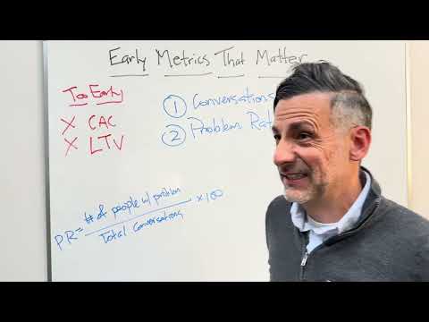 The Only Startup Metrics That Matter Early On
